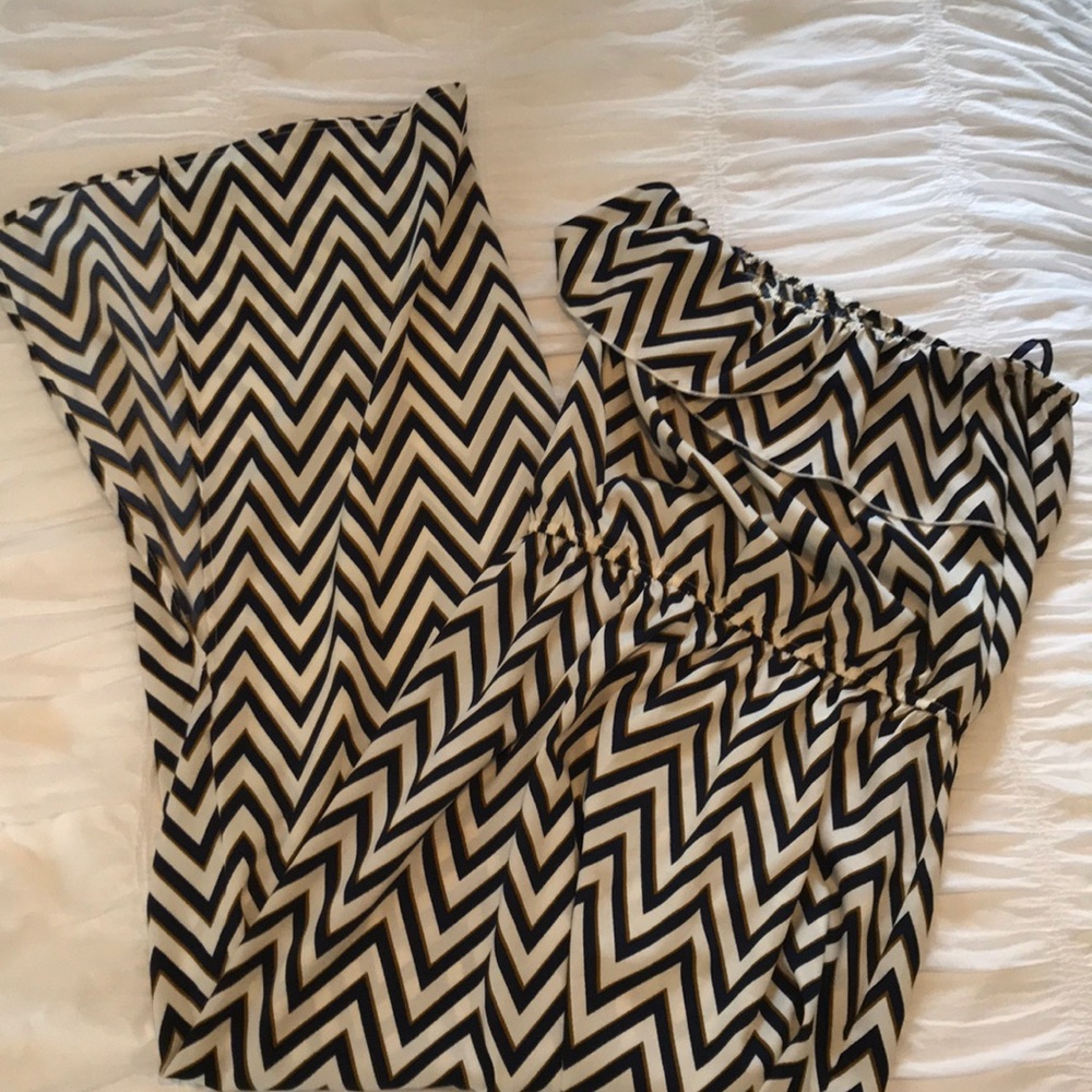 Chevron maxi dress
